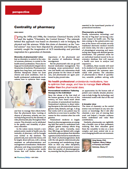 Centrality of Pharmacy