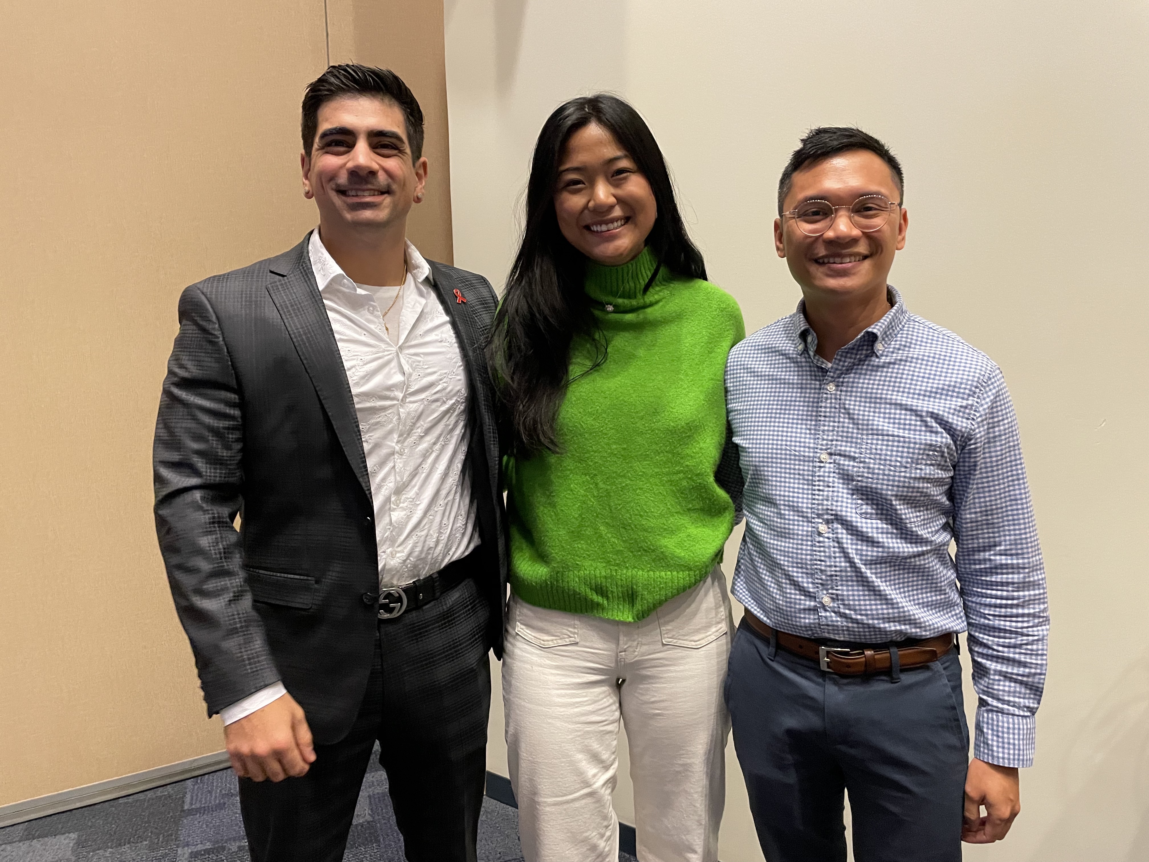 Alumni David Hughes '16, Soo Kang '23 and Ryan Guilaran '18 